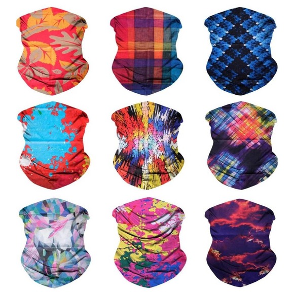 Neck Gaiter Face Mask Bandana (9 Pack) - Picture 3 of 7